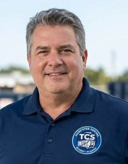 Todd Sawyer, Founder & CEO at TCS Dumpster Rental in Stuart, FL Todd Sawyer, Founder & CEO at TCS Dumpster Rental in Stuart, FL